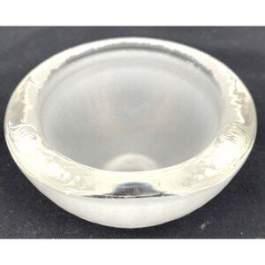 Kosta Boda Sweden Snow White Votive Glass Candle Holder 4 x 2" Frosted